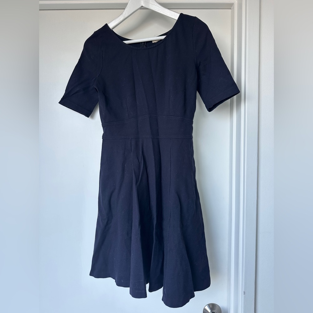 J. Crew black dress. Super cute and comfortable!